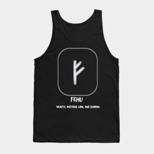 the Nordic rune Fehu Tank Top